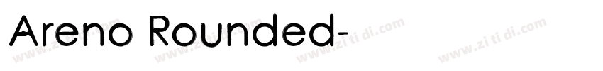 Areno Rounded字体转换